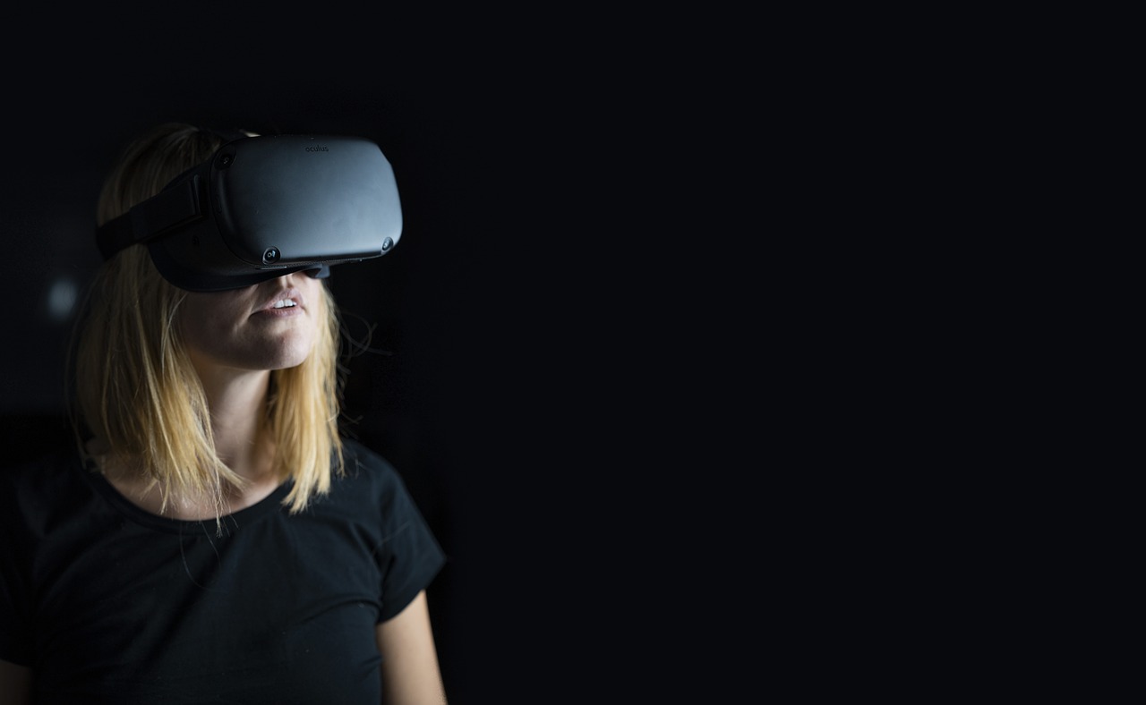 virtual reality, woman, metaverse